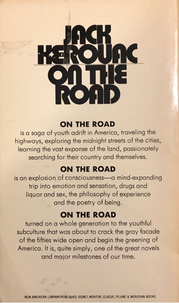 On The Road - Jack Kerouac (Signal Press - Trade Paperback) book collectible [Barcode 9780451089731] - Main Image 2