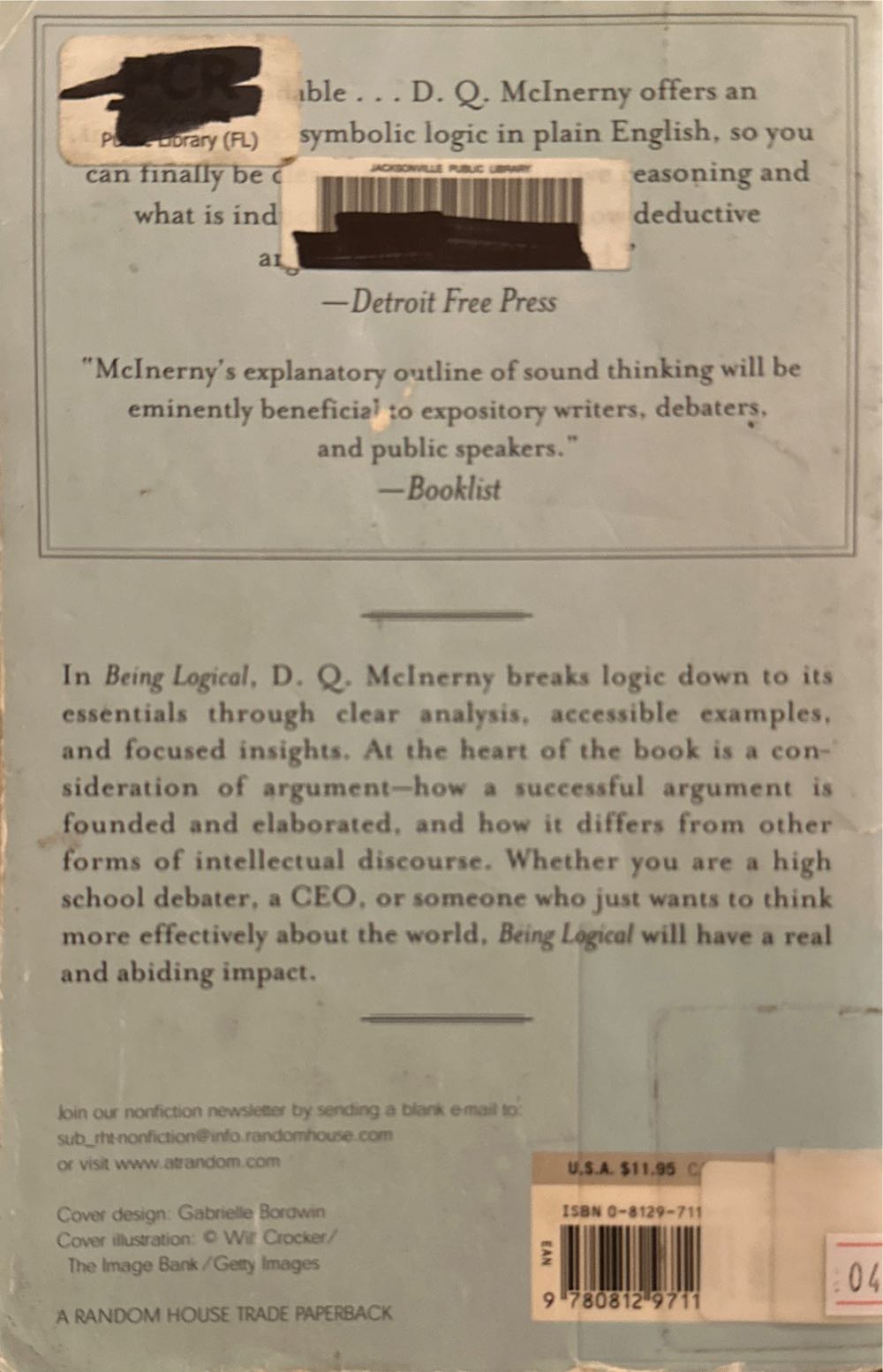 Being Logical - McInerny, D. Q. (Random House - Trade Paperback) book collectible [Barcode 9780812971156] - Main Image 2