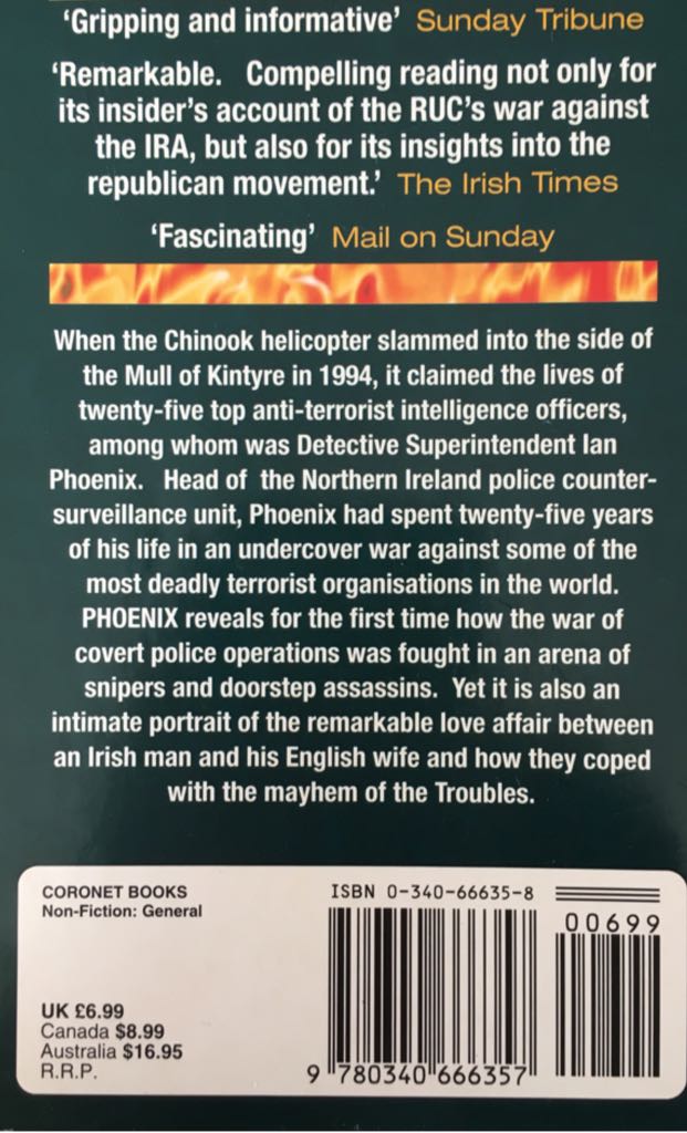 Phoenix - Jack Holland (Coronet - Paperback) book collectible [Barcode 9780340666357] - Main Image 2