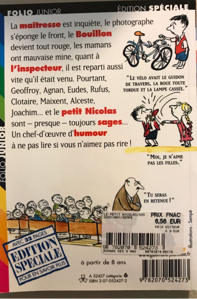 Le Petit Nicolas - Sempé/Goscinny book collectible [Barcode 9782070524273] - Main Image 2