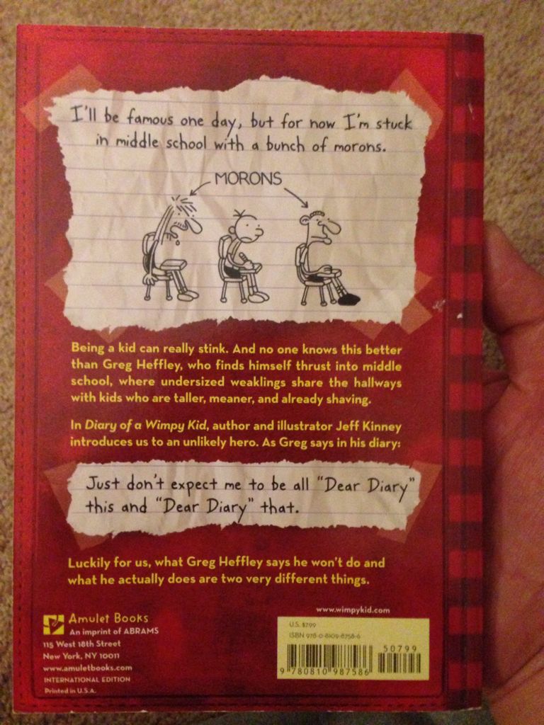 Diary Of A Wimpy Kid - Jeff Kinney (ABRAMS - Paperback) book collectible [Barcode 9780810987586] - Main Image 2