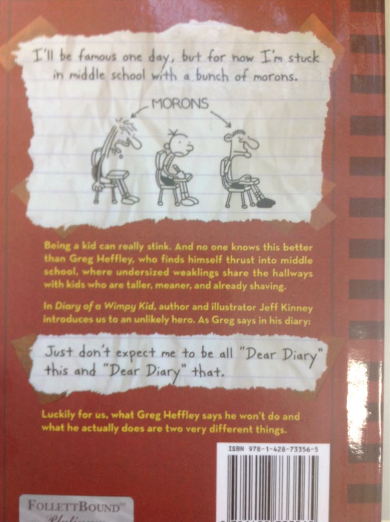 Diary Of A Wimpy Kid - Jeff Kinney book collectible [Barcode 9781428733565] - Main Image 2