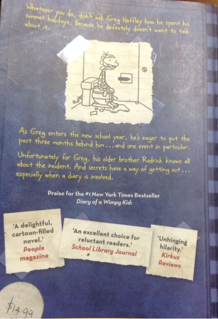 Diary Of A Wimpy Kid - Jeff Kinney (- Paperback) book collectible - Main Image 2