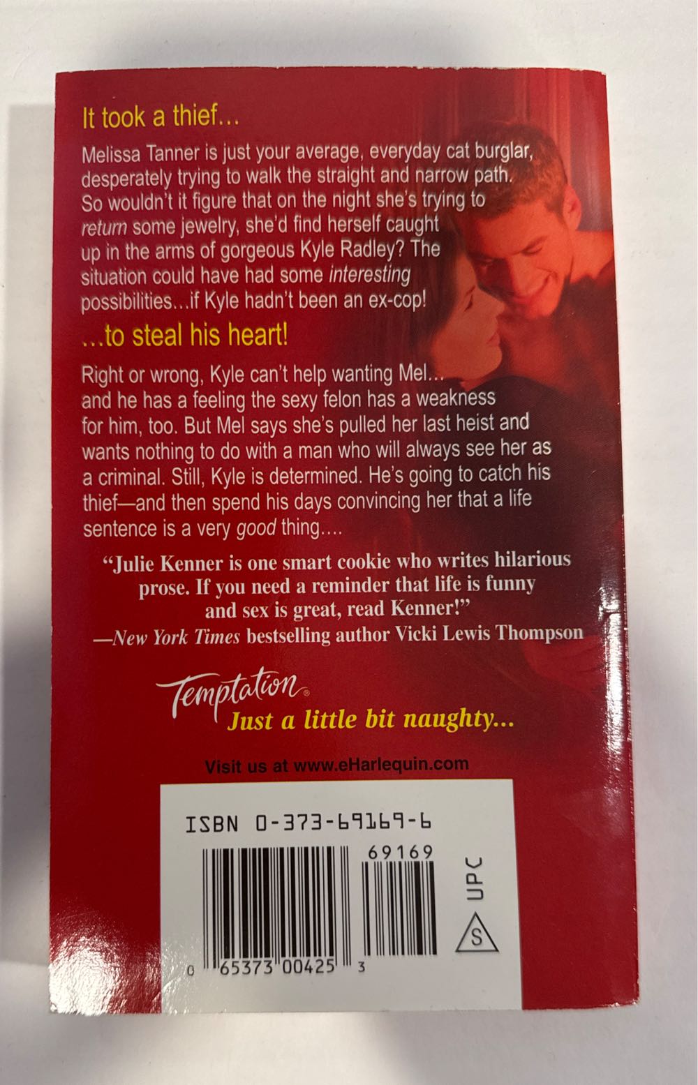 Stolen Kisses - Julie Kenner (Harlequin Temptation - Paperback) book collectible [Barcode 9780373691692] - Main Image 2