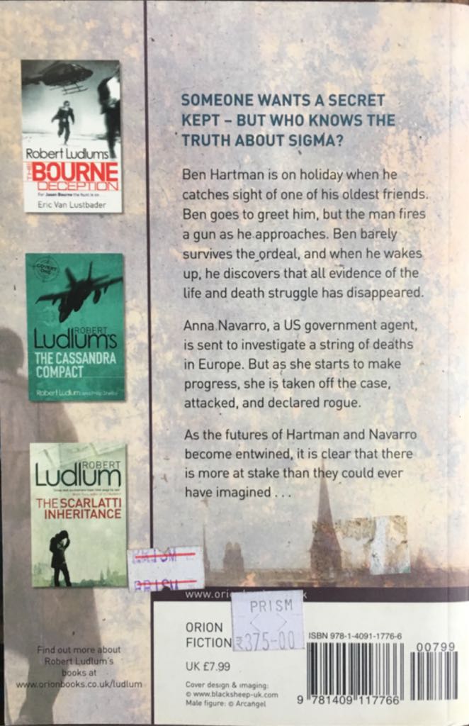 The Sigma Protocol - Robert Ludlum (Phoenix - Paperback) book collectible [Barcode 9781409117766] - Main Image 2