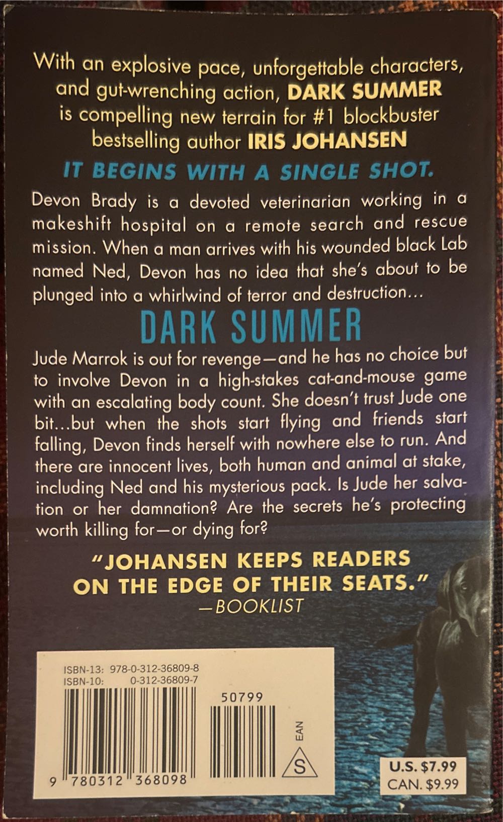 Dark Summer - Iris Johansen (St. Martin’s Paperbacks - Paperback) book collectible [Barcode 9780312368098] - Main Image 2