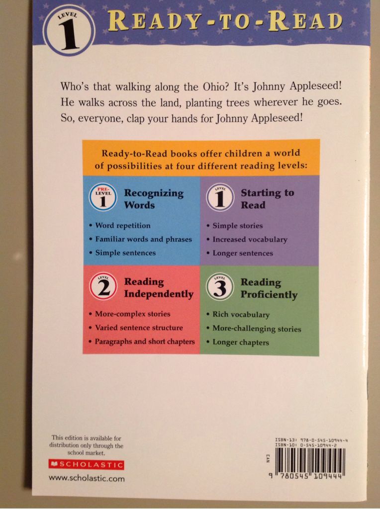 Johnny Appleseed - troll (Scholastic - Paperback) book collectible [Barcode 9780545109444] - Main Image 2