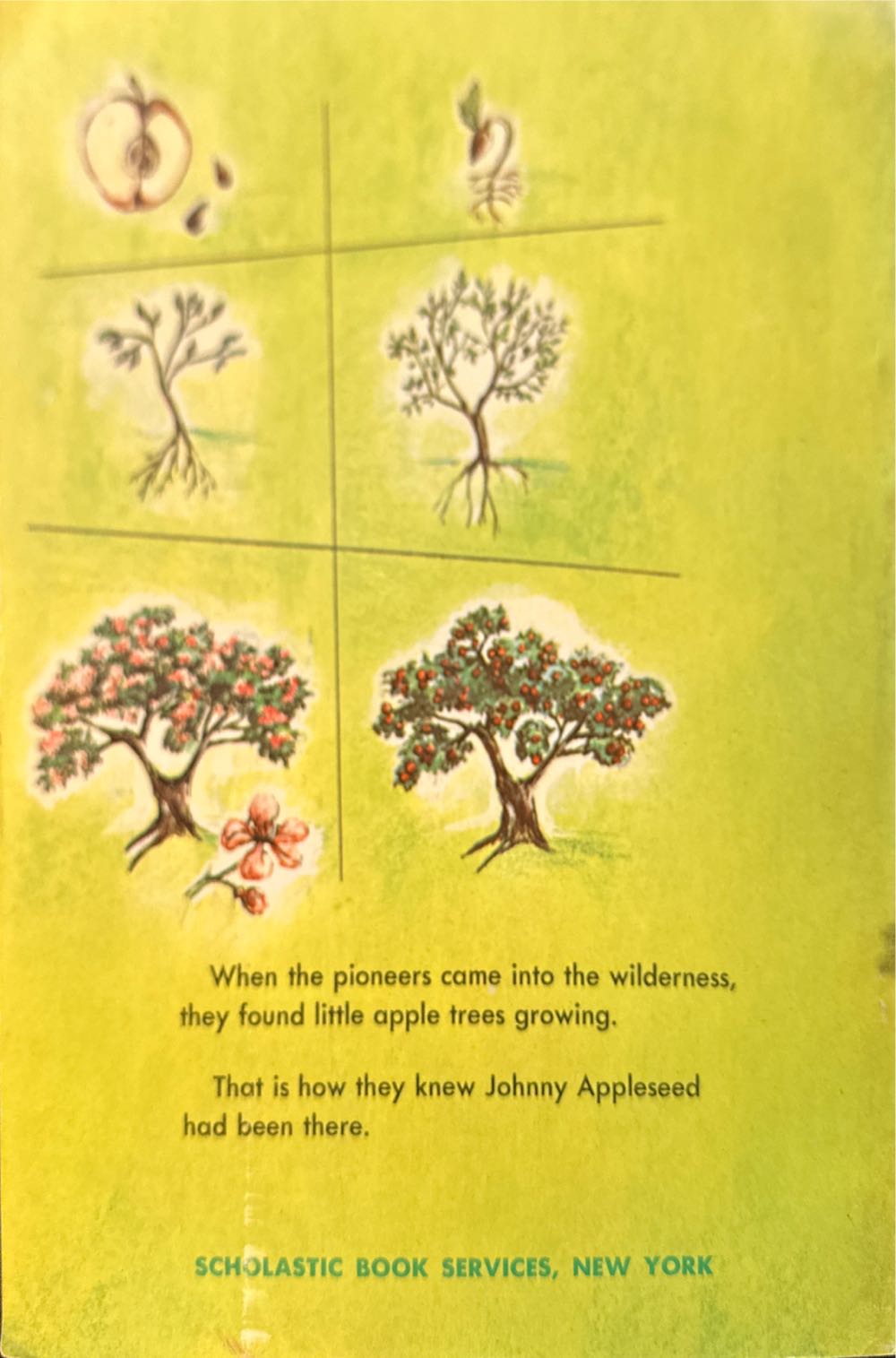 Johnny Appleseed - Eva Moore (Scholastic Book Services, a division of Scholastic Magazines, Inc , by arrangement with The Macmillan Company - Paperback) book collectible - Main Image 2