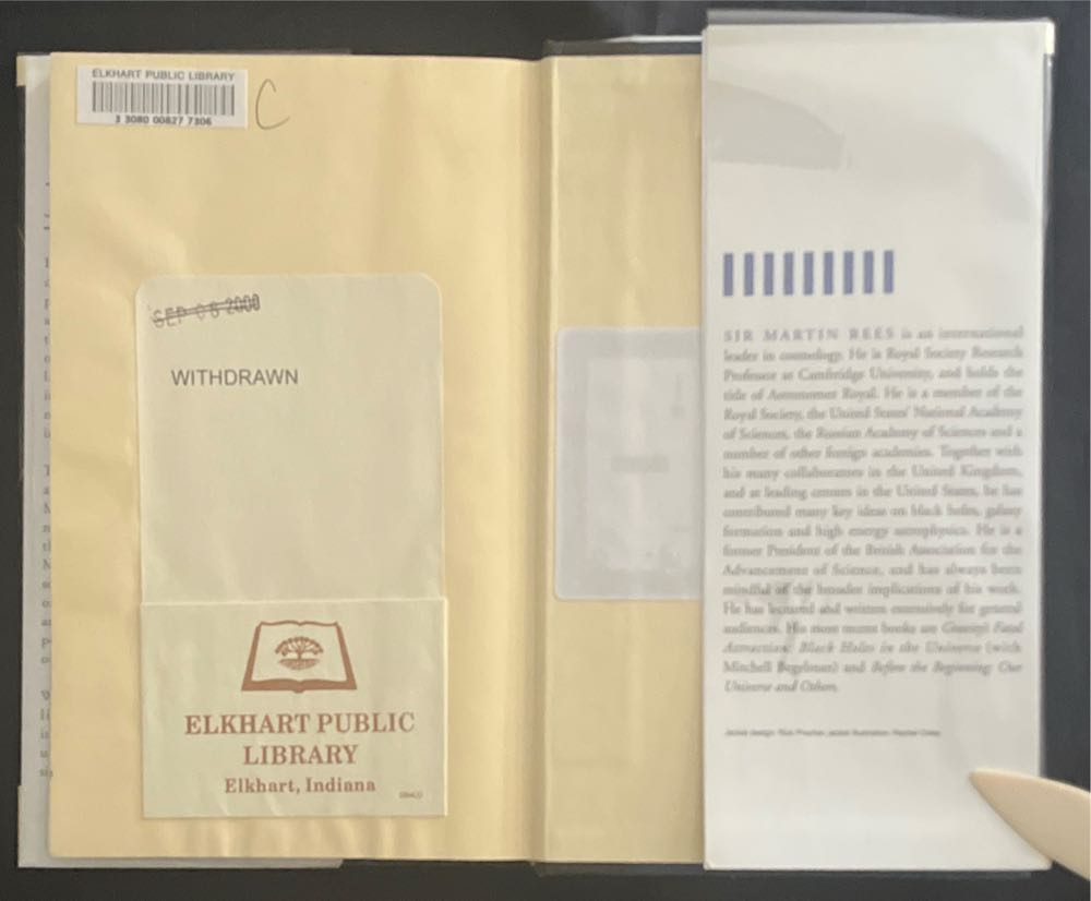 Just Six Numbers - Martin Rees (Basic Books - Hardcover) book collectible [Barcode 9780465036721] - Main Image 4