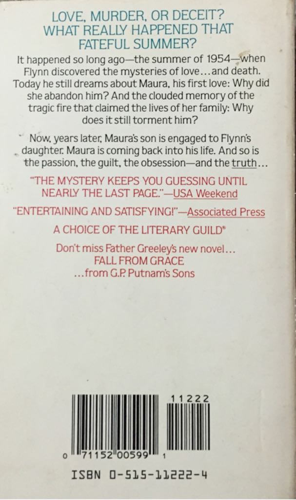 Wages Of Sin - Andrew M Greeley (Jove - Paperback) book collectible [Barcode 9780515112221] - Main Image 2