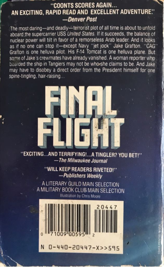 Final Flight - Stephen Coonts (Dell Publishing Co - Paperback) book collectible [Barcode 9780440204473] - Main Image 2