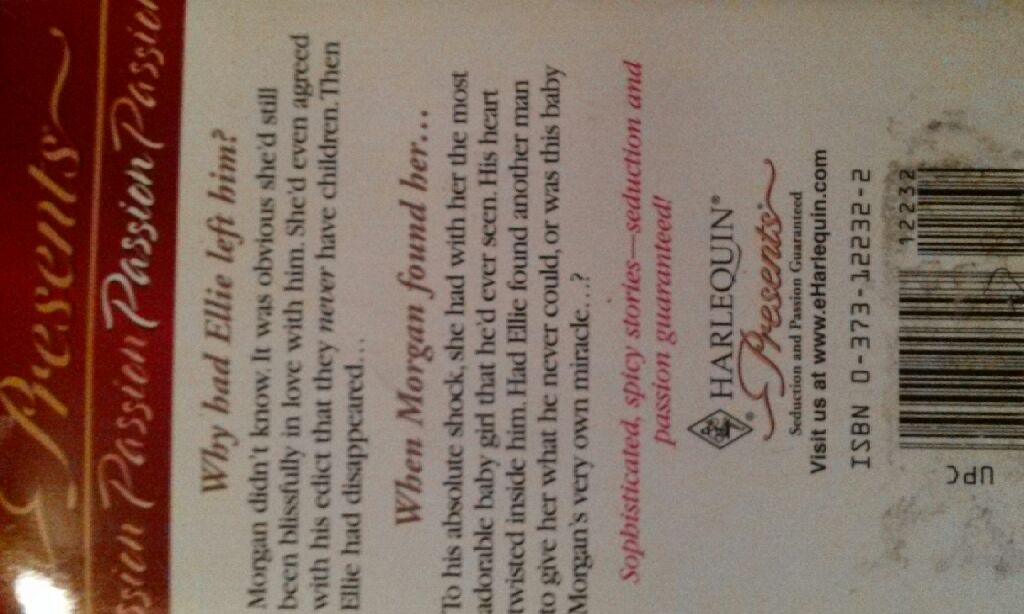 His Miracle Baby - Kate Walker (Harlequin Presents - Paperback) book collectible [Barcode 9780373122325] - Main Image 2