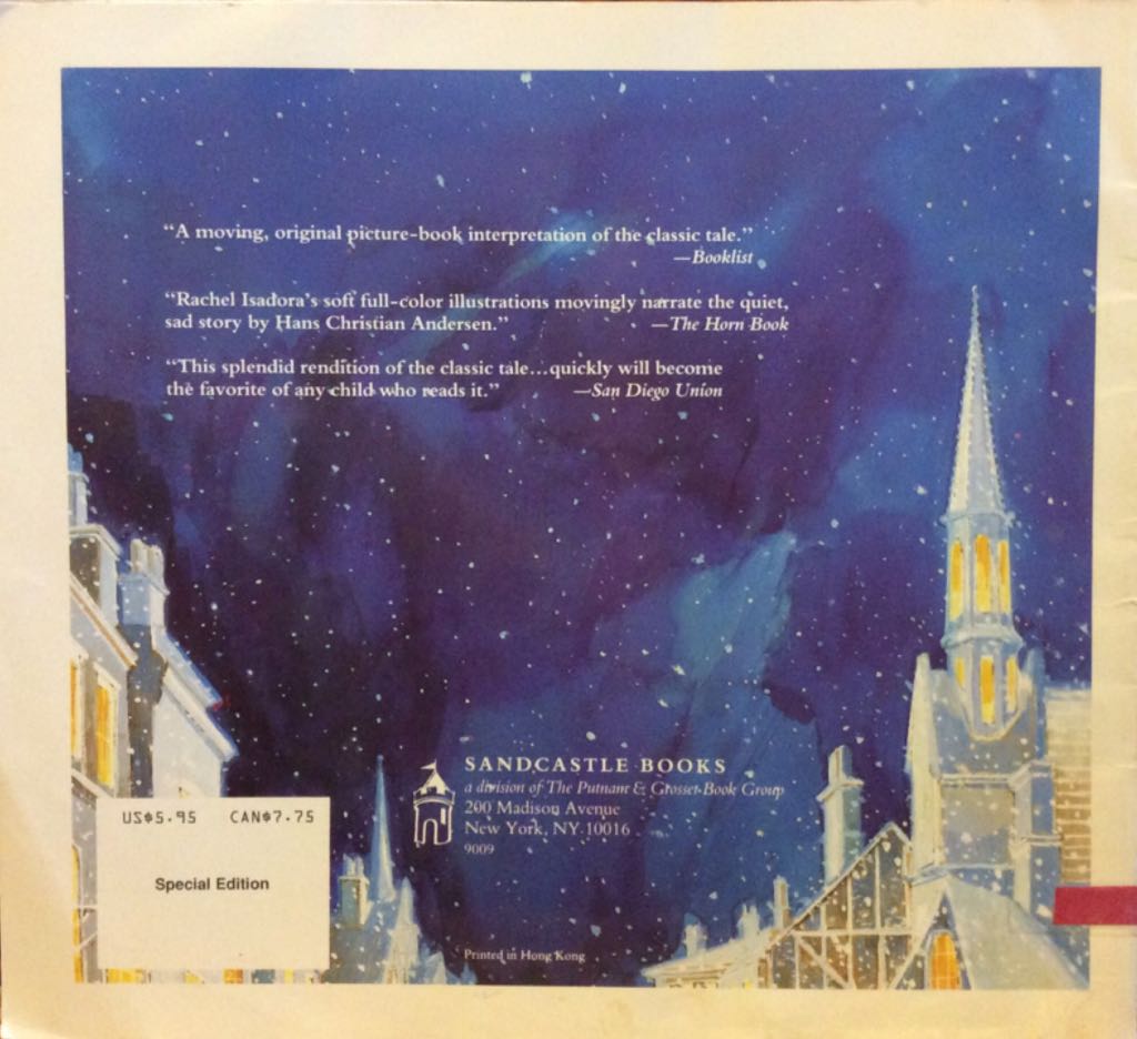 The Little Match Girl - Hans Christian Anderson (G.P. PUTNAM’s Sons - Paperback) book collectible [Barcode 9780399220074] - Main Image 2