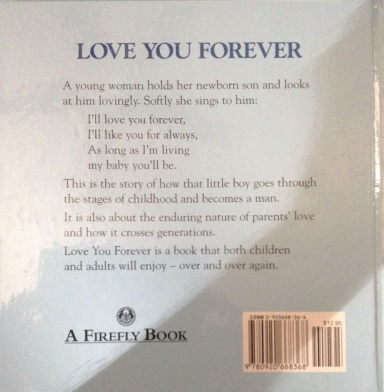 Love You Forever - Robert Munsch (A Firefly Books Ltd. - Hardcover) book collectible [Barcode 9780920668368] - Main Image 2