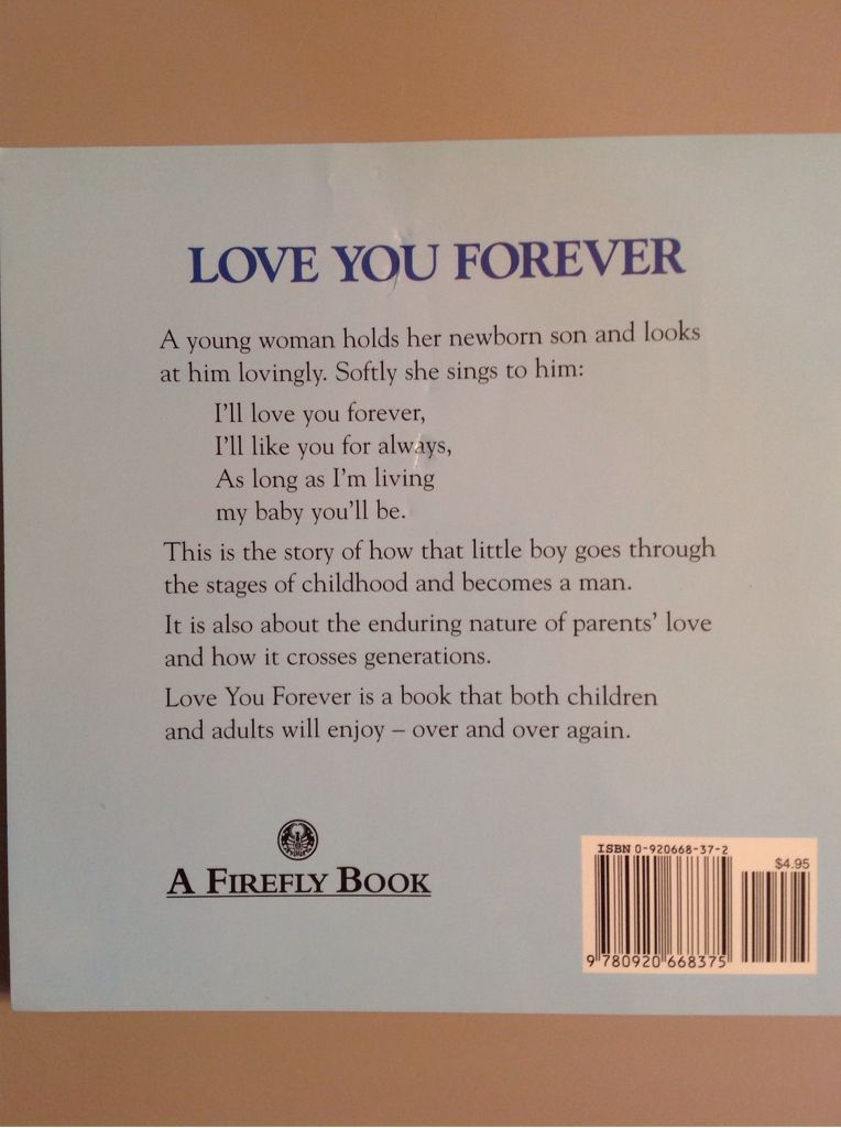 Love You Forever - Robert Munsch (Firefly Books Ltd. - Paperback) book collectible [Barcode 9780920668375] - Main Image 2