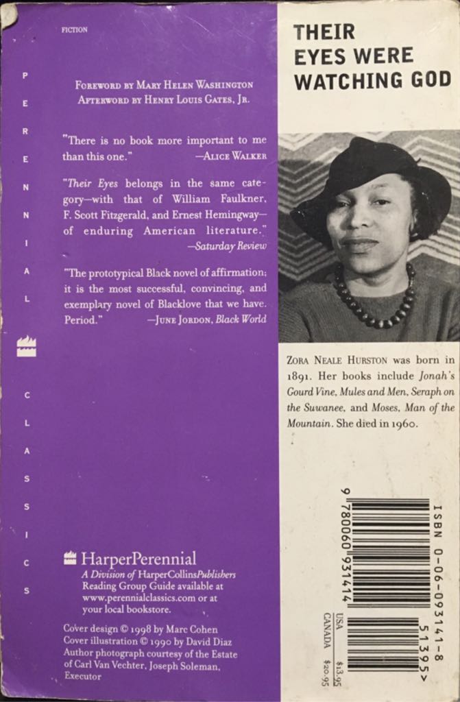 Their Eyes Were Watching God - Neale Hurston (Harper Perennial Modern Classics - Paperback) book collectible [Barcode 9780060931414] - Main Image 2