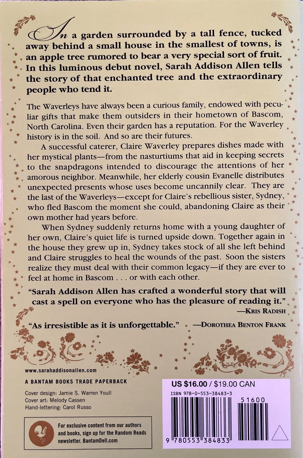 Garden Spells - Sarah Addison Allen (Random House, Inc. - Paperback) book collectible [Barcode 9780553384833] - Main Image 2