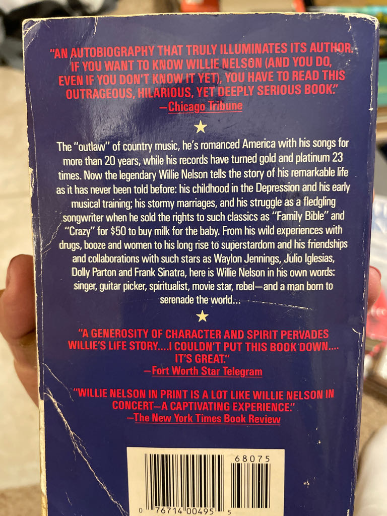 Willie: an Autobiography - Willie Nelson (Pocket - Paperback) book collectible [Barcode 9780671680756] - Main Image 2