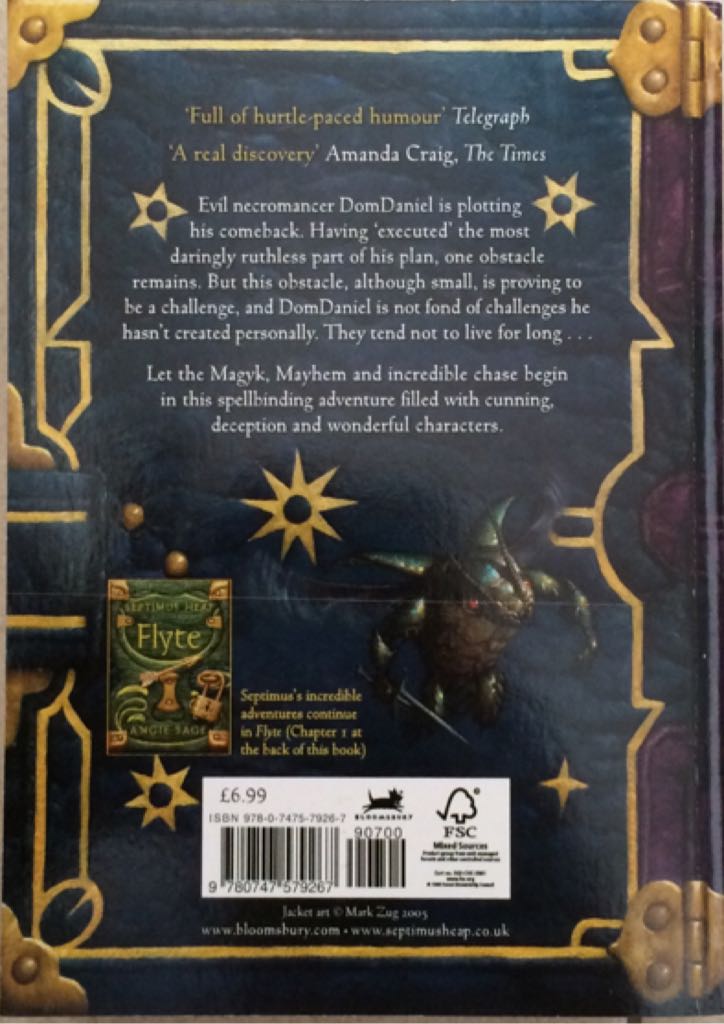 Magyk - Angie Sage (London : Bloomsbury - Paperback) book collectible [Barcode 9780747579267] - Main Image 2