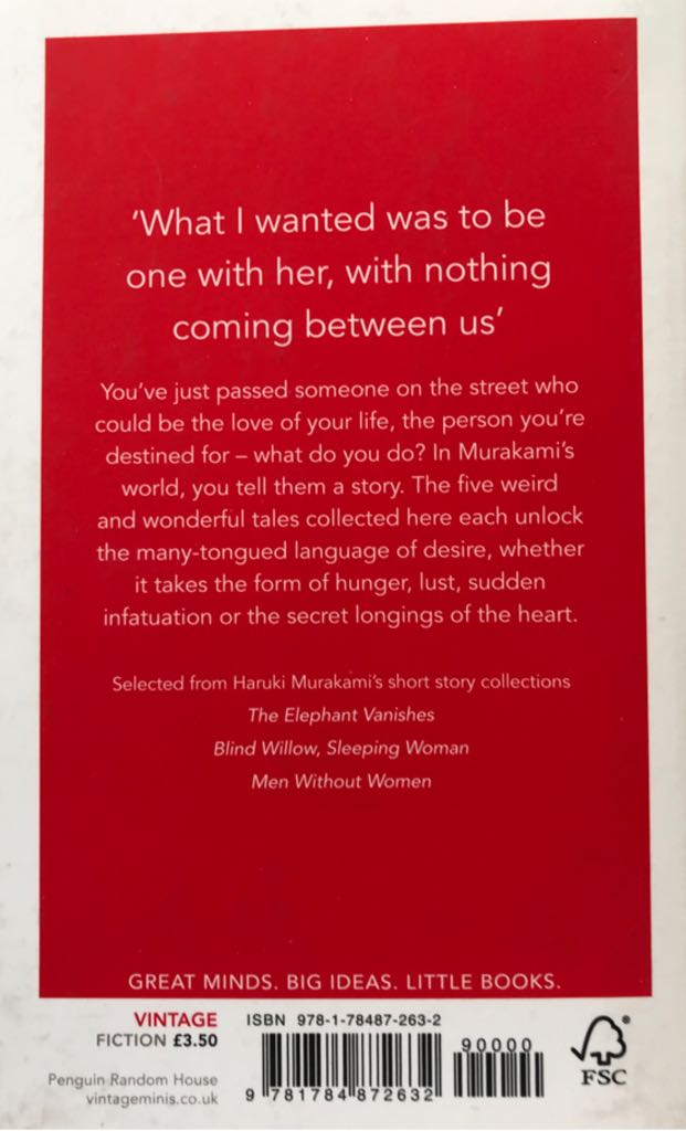 Desire - Haruki Murakami (Vintage - Paperback) book collectible [Barcode 9781784872632] - Main Image 2