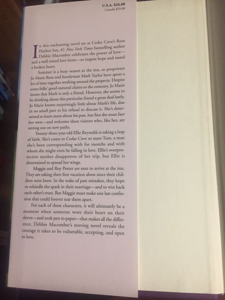 Love Letters - Debbie Macomber (Ballantine Books - Hardcover) book collectible [Barcode 9780553391138] - Main Image 2