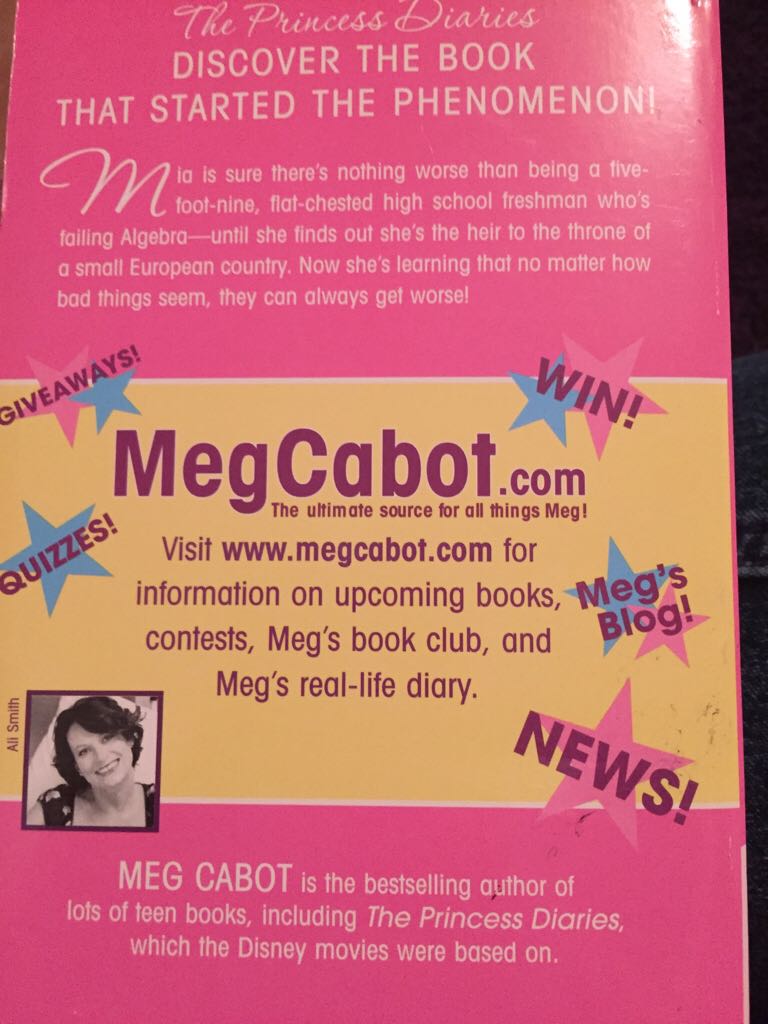 The Princess Diaries - Meg Cabot (HarperTrophy - Paperback) book collectible [Barcode 9780061141911] - Main Image 2