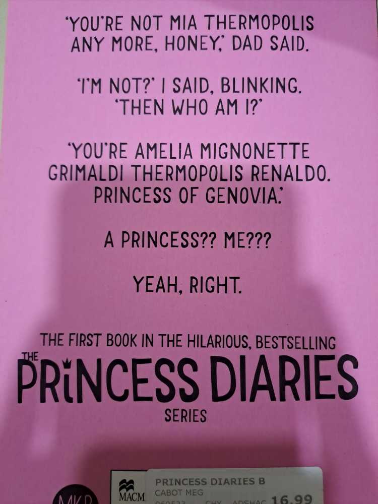 The Princess Diaries - Meg Cabot (Macmillan Children’s Books - Paperback) book collectible [Barcode 9780330482059] - Main Image 4