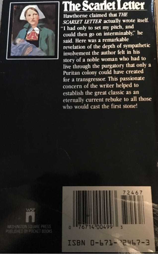 The Scarlet Letter  book collectible [Barcode 9780671724672] - Main Image 2
