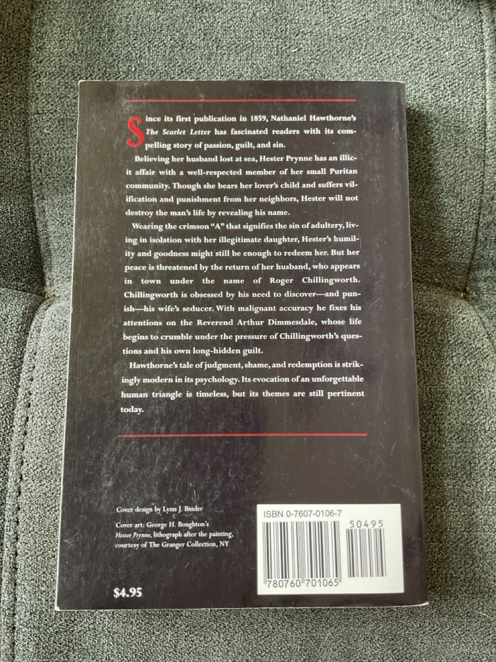 Scarlet Letter, The - Nathaniel Hawthorne (Barnes & Nobel Classics) book collectible [Barcode 9780760701065] - Main Image 2