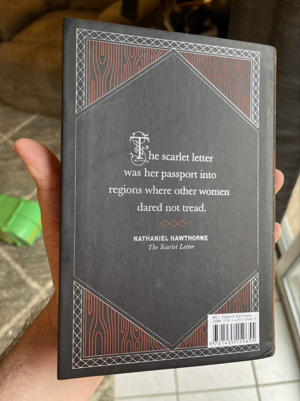 The Scarlet Letter - Nathaniel Hawthorne (Barnes & Noble - Hardcover) book collectible [Barcode 9781435159655] - Main Image 2