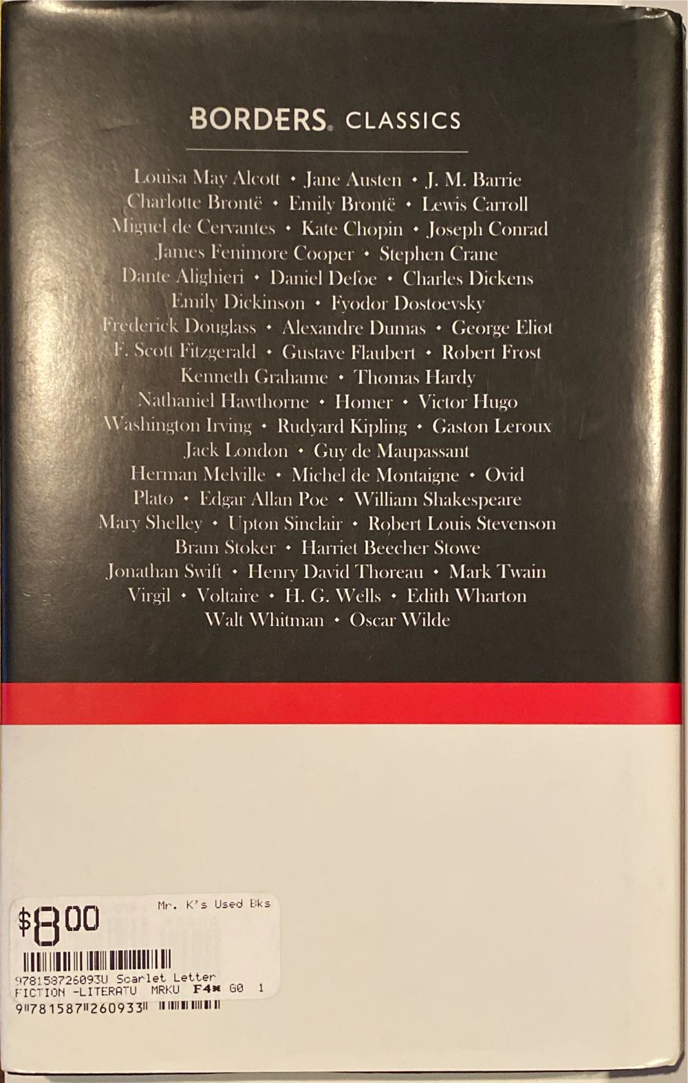 The Scarlet Letter - Nathaniel Hawthorne (Borders Classics - Hardcover) book collectible [Barcode 9781587260933] - Main Image 2