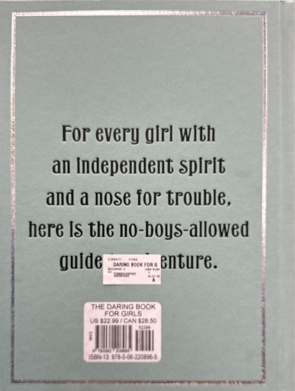 The Daring Book For Girls - Miriam Peskowitz (William Morrow - Hardcover) book collectible [Barcode 9780062208965] - Main Image 2