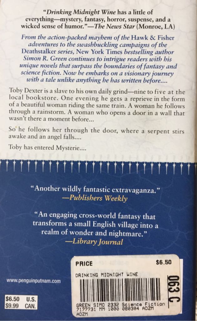 Drinking Midnight Wine - Simon R. Green (Roc - Paperback) book collectible [Barcode 9780451459350] - Main Image 2