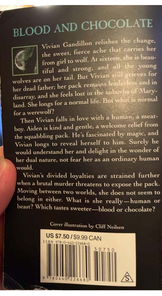 Blood And Chocolate - Annette Curtis Klause (Bantam Doubleday Dell Books - Paperback) book collectible [Barcode 9780440226680] - Main Image 2