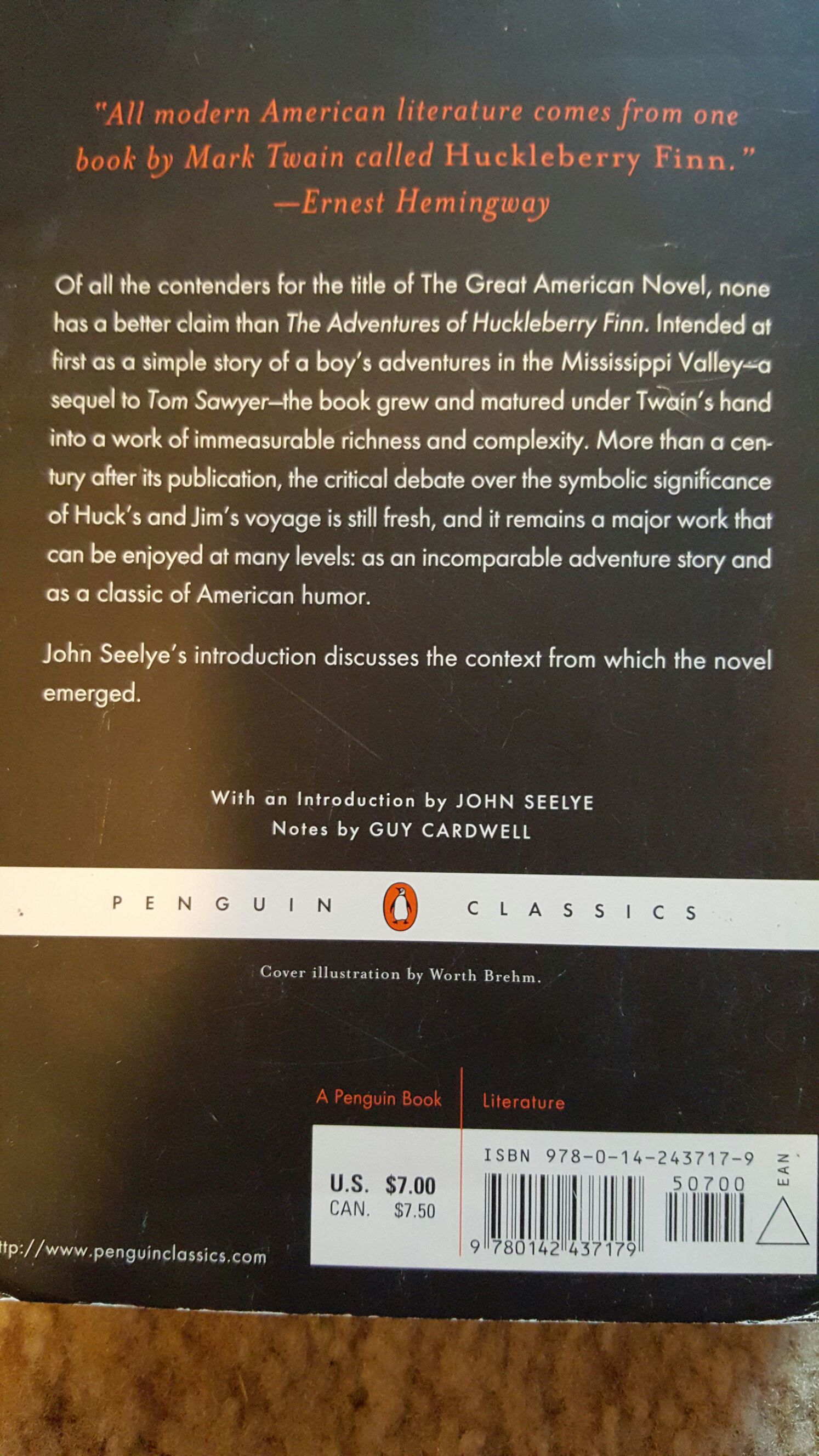 The Adventures of Huckleberry Finn - Mark Twain (Penguin Classics - Paperback) book collectible [Barcode 9780142437179] - Main Image 2