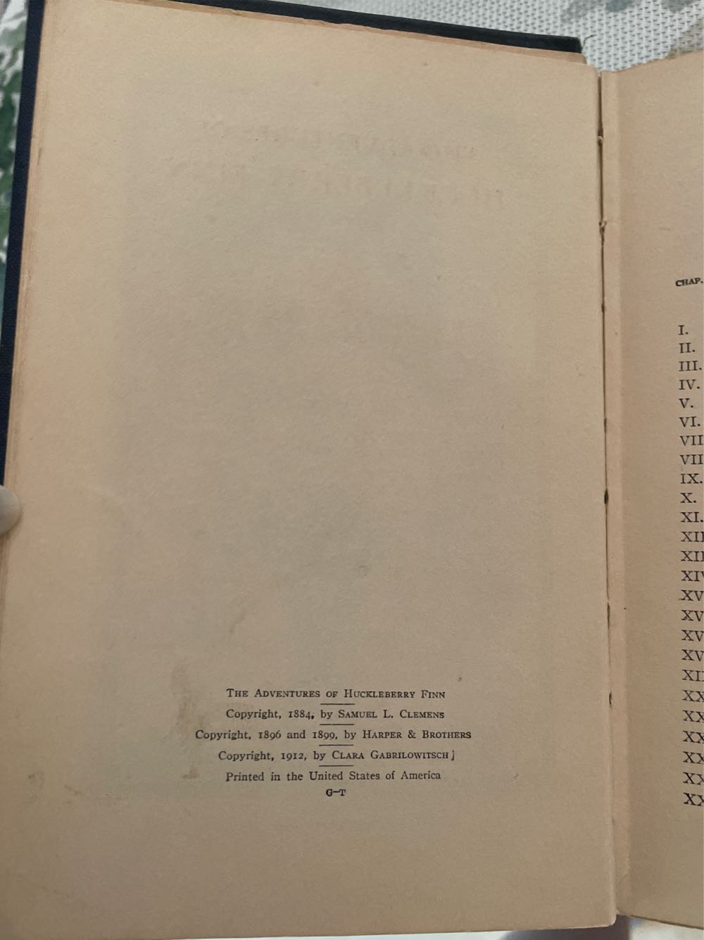 The Adventures Of Huckleberry Finn - Mark Twain (Clara Gabbilowitsch - Hardcover) book collectible [Barcode 9780681219007] - Main Image 2