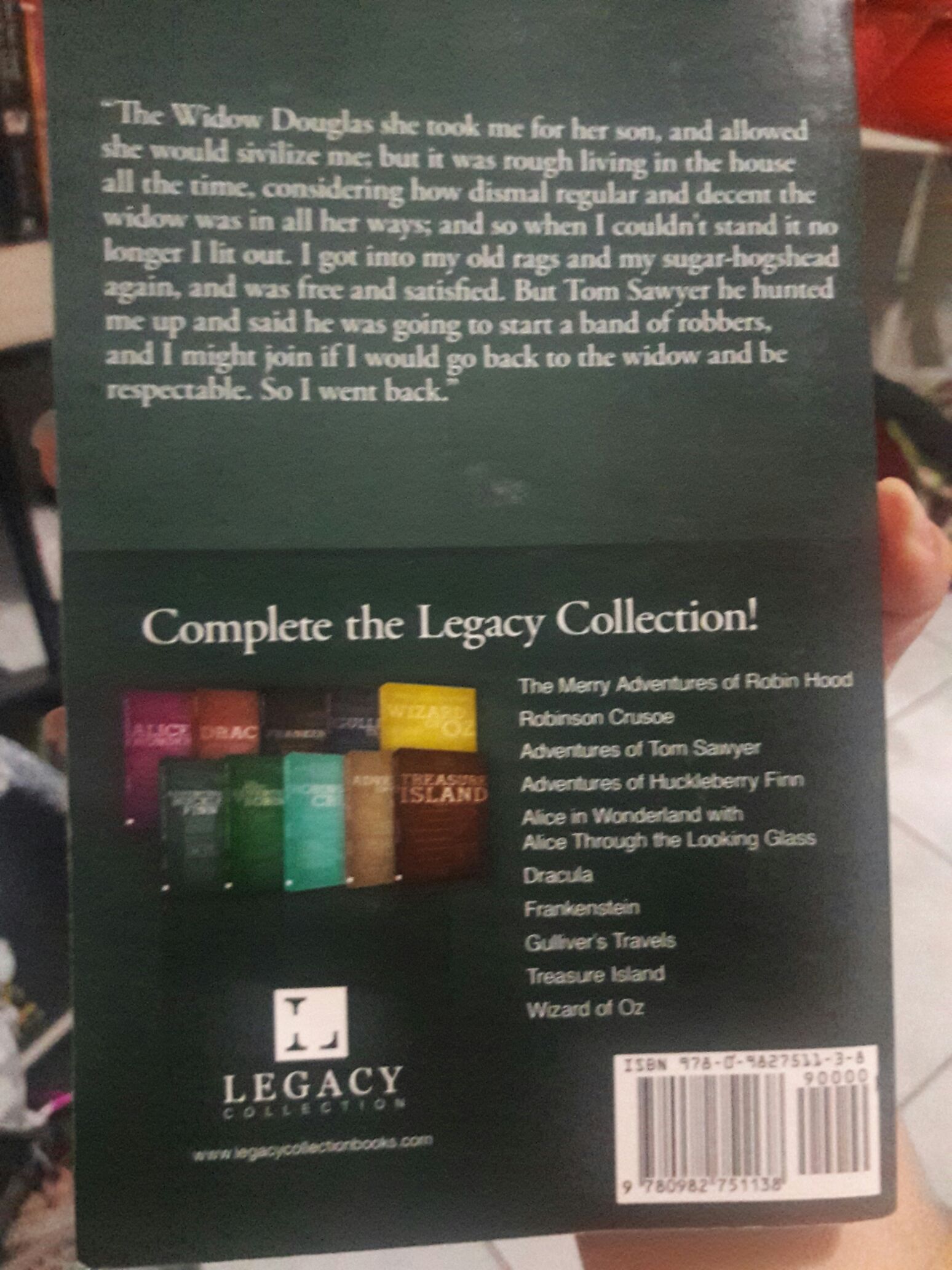 The Adventures Of Huckleberry Finn  (Legacy Collection) book collectible [Barcode 9780982751138] - Main Image 2