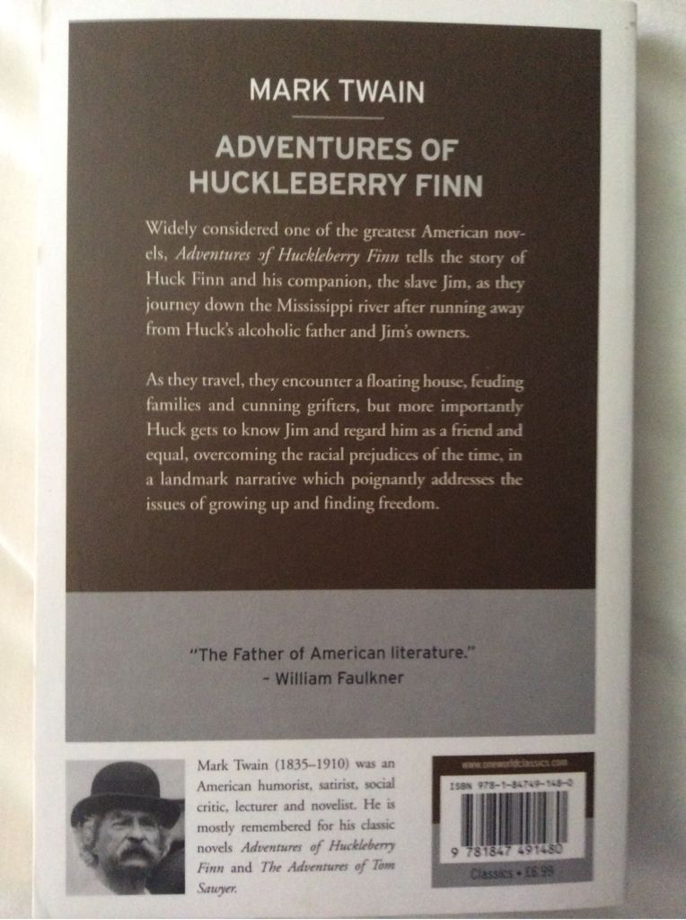 Adventures Of Huckleberry Finn, The - Mark Twain (One World Books - Paperback) book collectible [Barcode 9781847491480] - Main Image 2