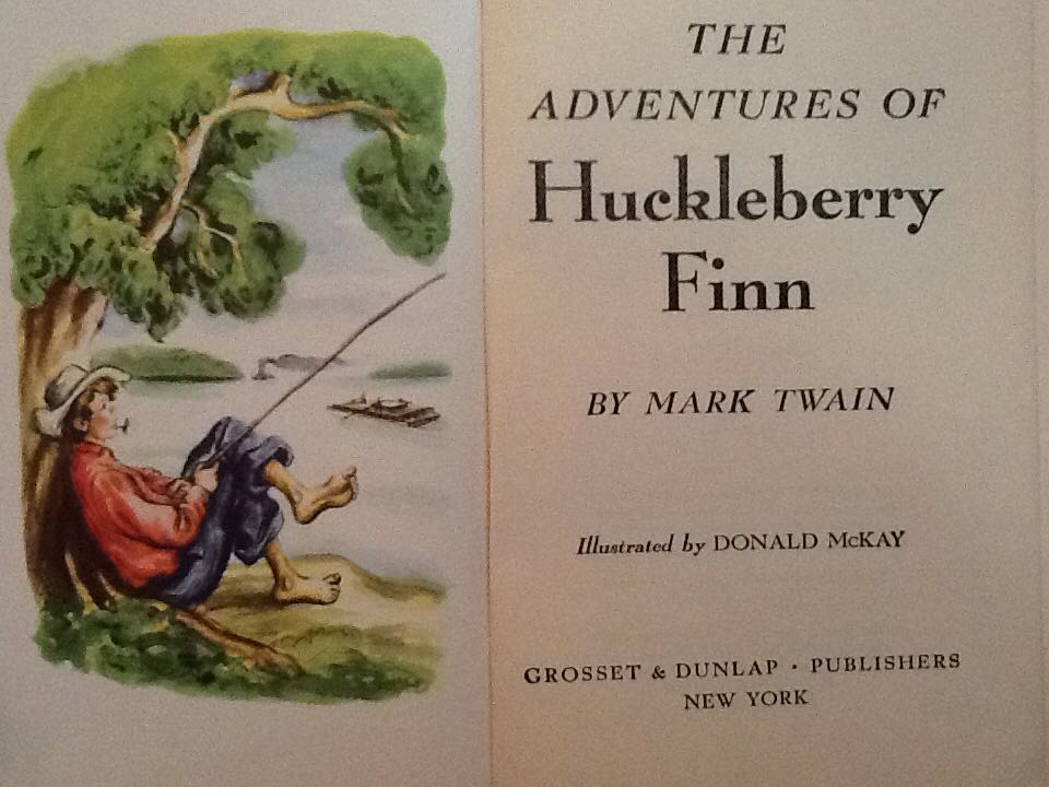 The Adventures Of Huckleberry Finn - Mark Twain (Grosset & Dunlap - Hardcover) book collectible - Main Image 2