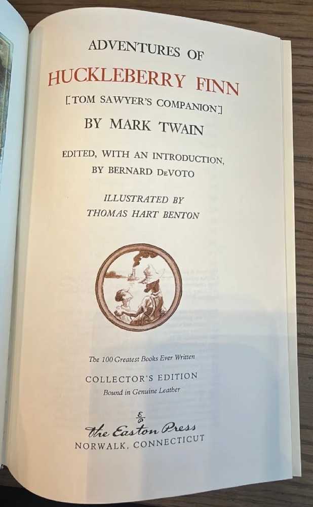 The Adventures Of Huckleberry Finn - Mark Twain (Easton Press - Calf-Binding) book collectible - Main Image 3