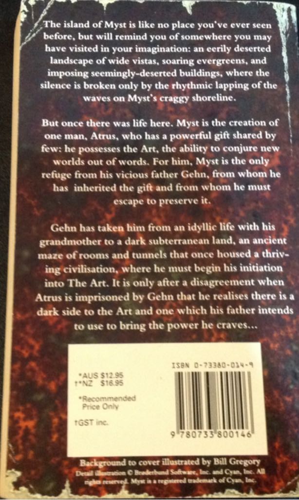 Myst: The Book Of Atrus - Rand Miller (A Bantam Book - Paperback) book collectible [Barcode 9780733800146] - Main Image 2
