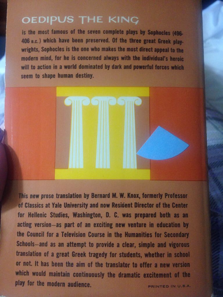 Oedipus The King - Sophocles book collectible - Main Image 2