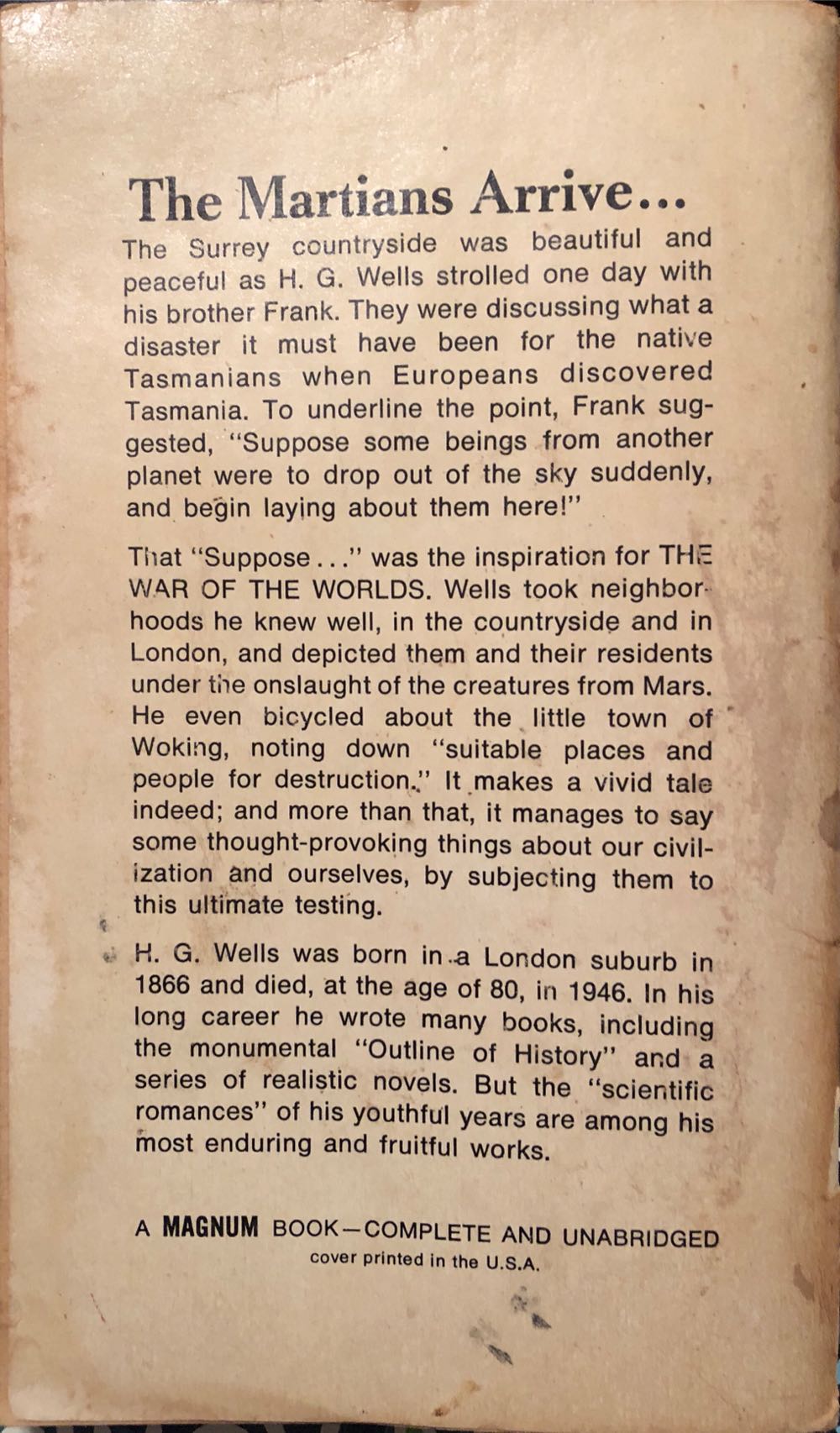 The War Of The Worlds - Wells, Herbert George (H.G.) book collectible - Main Image 2