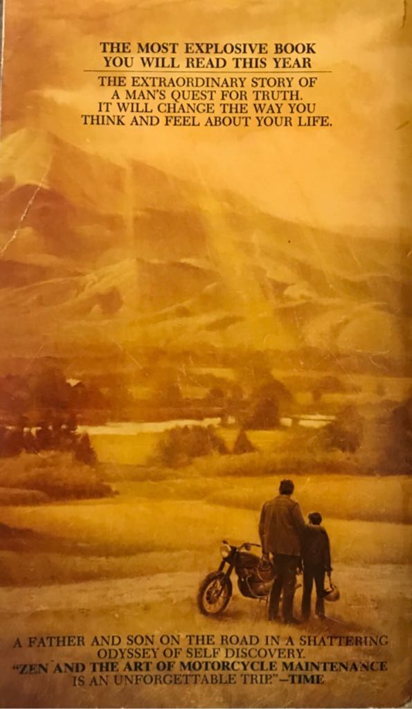 Zen and the Art of Motorcycle Maintenance - Robert M. Pirsig (Bantam Books - Paperback) book collectible [Barcode 9780553103106] - Main Image 2