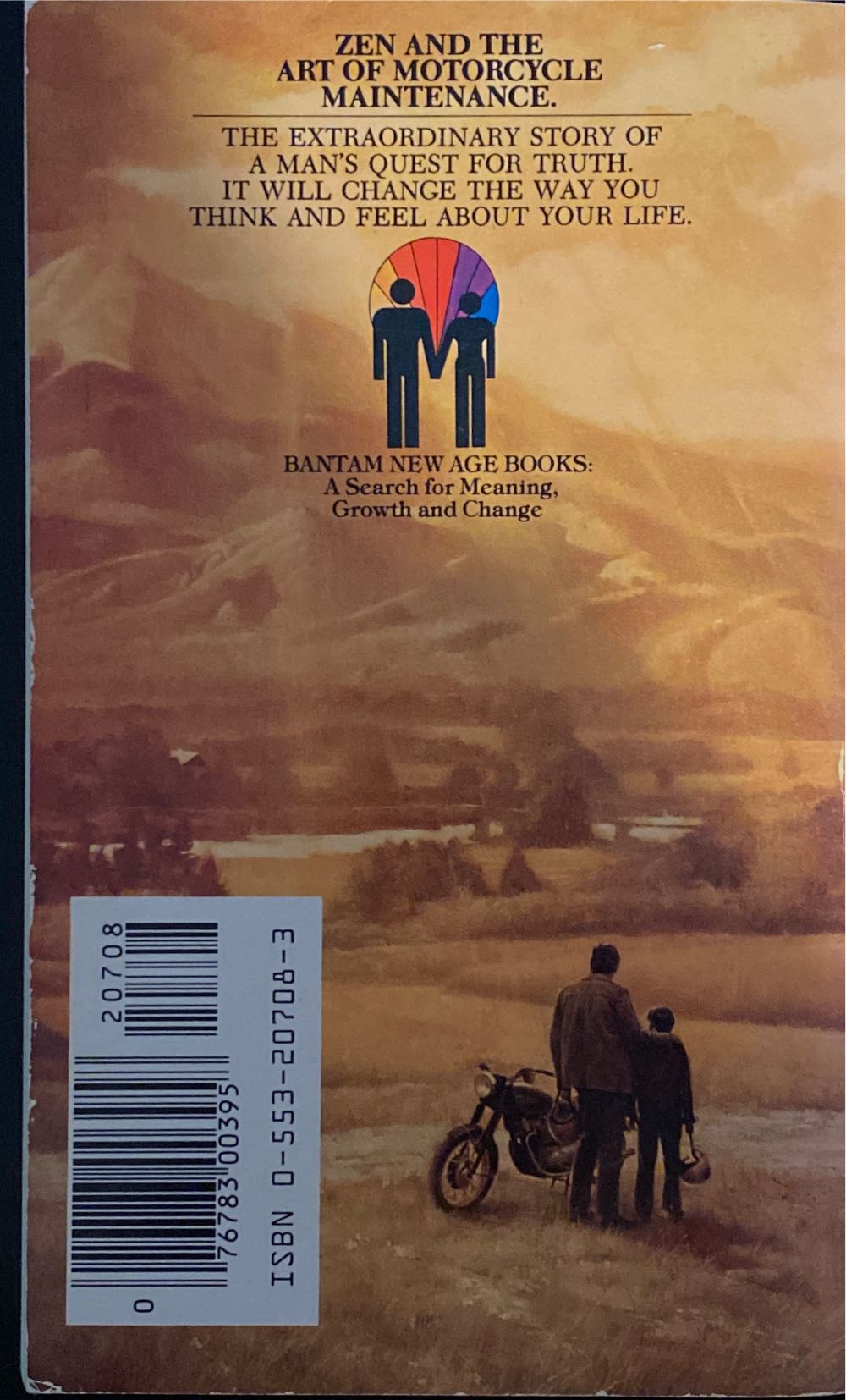 Zen And The Art Of Motorcycle Maintenance - Robert M. Pirsig (A Bantam New Age Book - Paperback) book collectible [Barcode 9780553207088] - Main Image 2