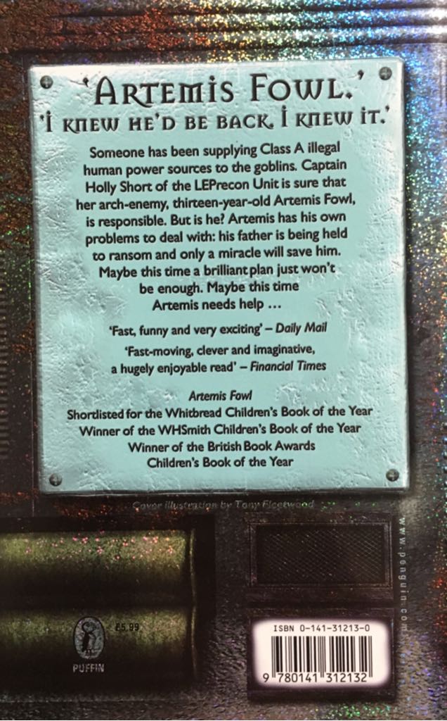 Artemis Fowl: The Arctic Incident - Eoin Colfer (Puffin Books - Paperback) book collectible [Barcode 9780141312132] - Main Image 2