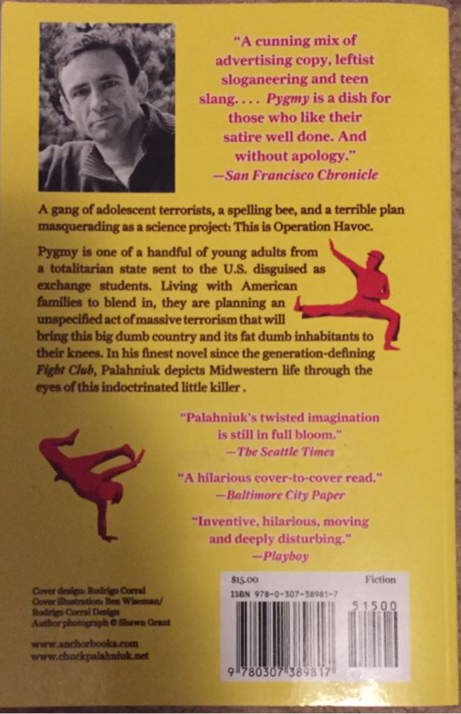 Pygmy - Chuck Palahniuk (Anchor - Trade Paperback) book collectible [Barcode 9780307389817] - Main Image 2