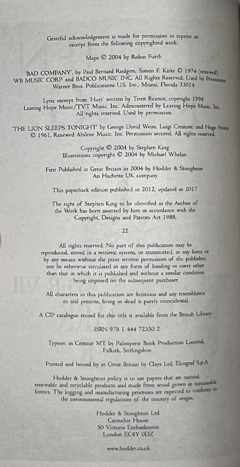 The Dark Tower Vll: The Dark Tower - Stephen King (Hodder & Stoughton - Paperback) book collectible [Barcode 9781444723502] - Main Image 4