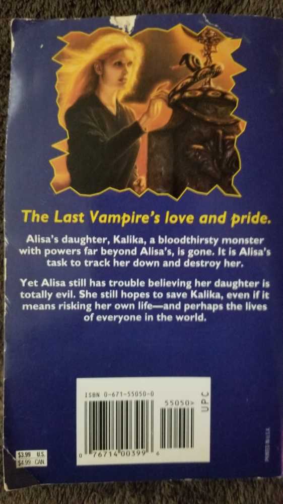 The Last Vampire 5 - Evil Thirst - Christopher Pike book collectible [Barcode 978034066520] - Main Image 2