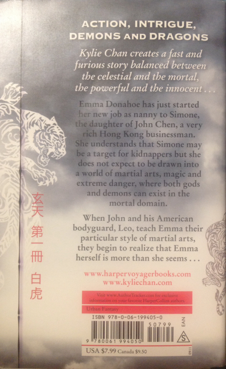 White Tiger - Kylie Chan (HarperCollins Australia - Paperback) book collectible [Barcode 9780061994050] - Main Image 2